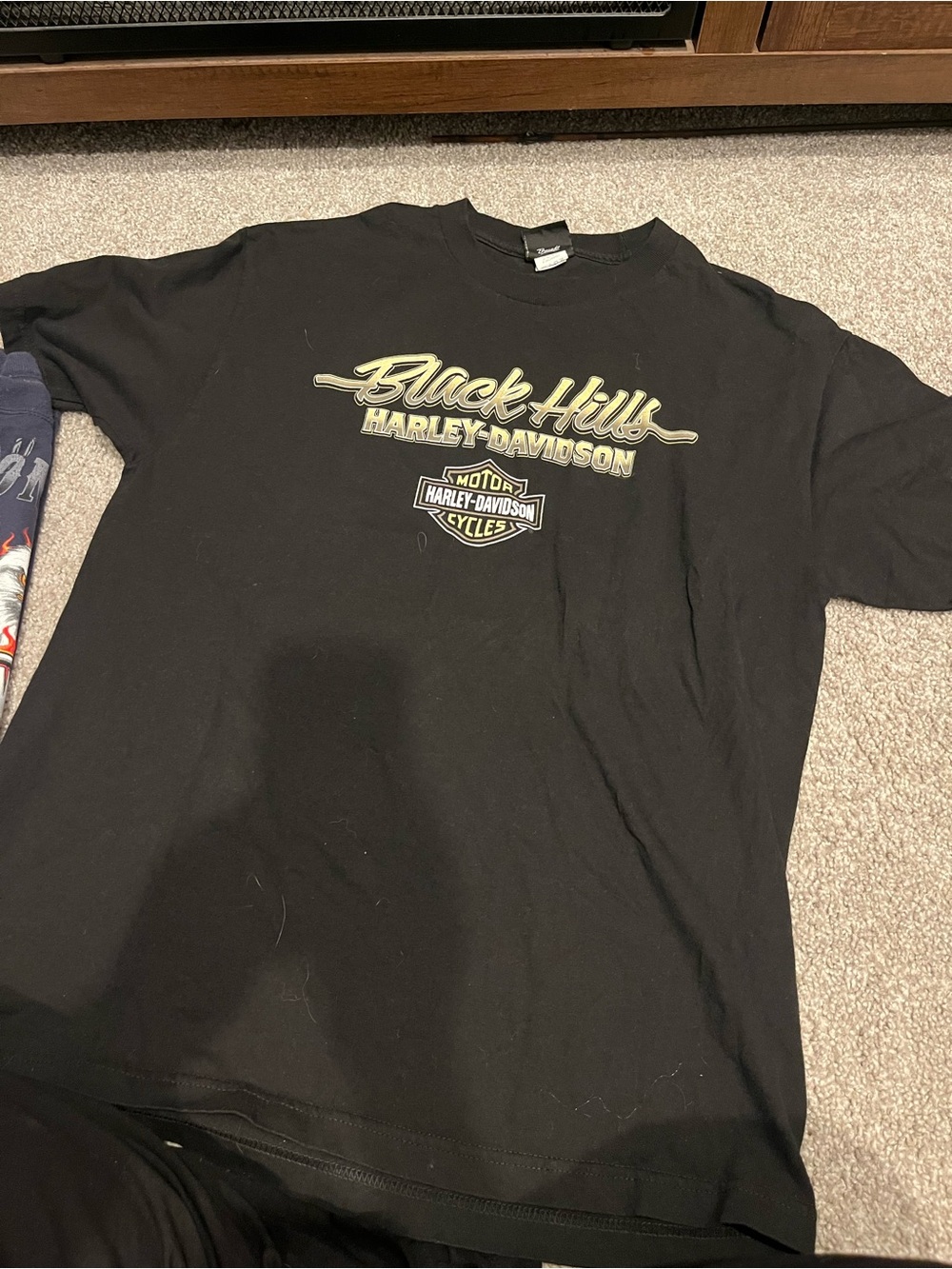Harley-Davidson Black Graphic 'Black Hills' Logo Tee